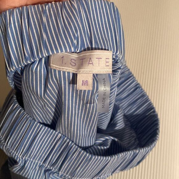 Womens Stretch Knit Blouse Off the shoulder Medium 1.State - Picture 4 of 5
